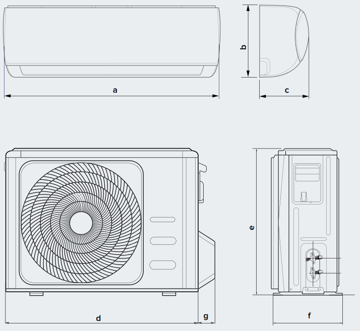 Especificaciones técnicas Aire acondicionado ARISTON ALYS R32 C 25 MUD0